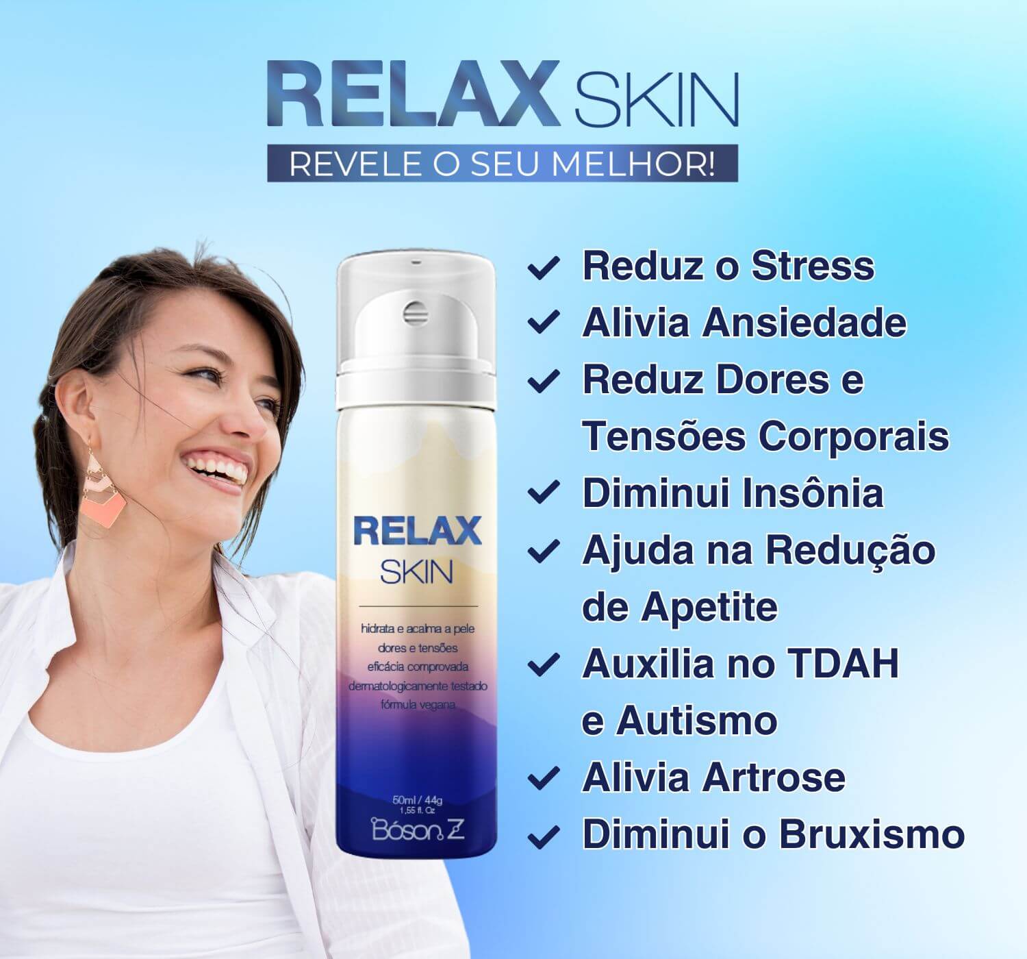 Relax Skin - Reduz o estresse e melhora as dores do corpo