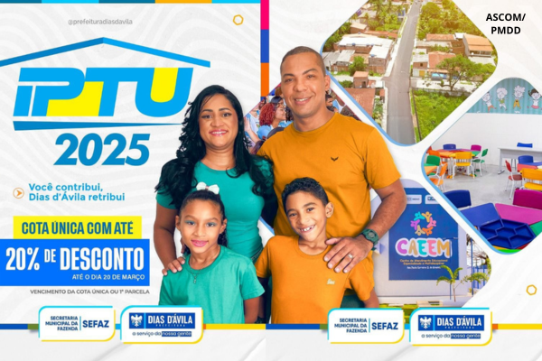 IPTU 2025: Prefeitura entrega carnês com desconto de até 20%