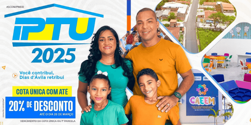 IPTU 2025: Prefeitura entrega carnês com desconto de até 20%